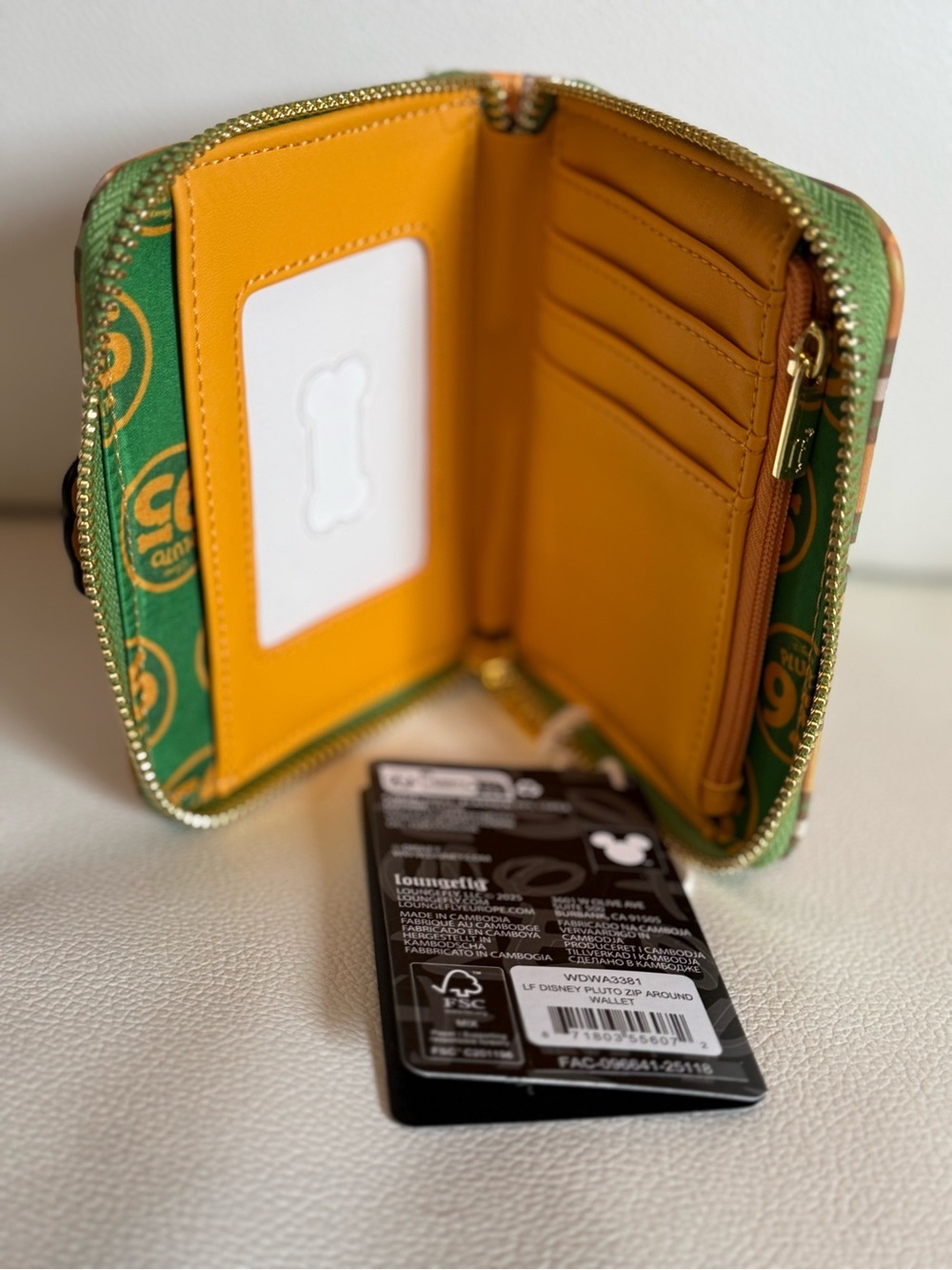 Loungefly Disney Pluto 95th Anniversary Zip Around Wallet - Picture 4 of 10